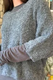 Lola Boucle Slouch Knit Grey